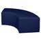 Regency Regency Aurora Curved Vinyl Ottoman- Naval Blue N6265NB - alternate 1